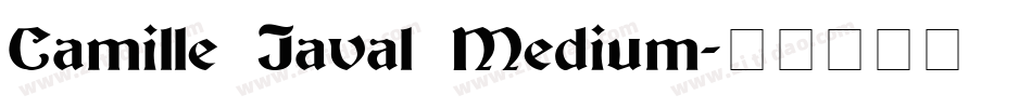 Camille Javal Medium字体转换
